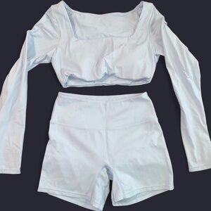 Baby blue workout set - sz M